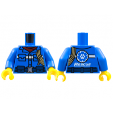 LEGO felsőtest állatmentős kabát és kötél mintával, kék (76382)